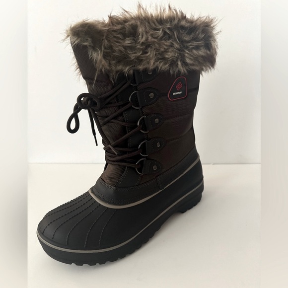NWOT DREAM PAIRS Women's Warm Faux Fur Lined Mid Calf Winter Snow Boots, Size 7 - Picture 1 of 8